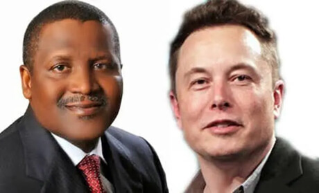 Matajiri Aliko Dangote na Elon Musk