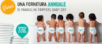 Logo Vinci gratis forniture pannolini Pampers Baby Dry