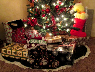 Presents under the Christmas tree