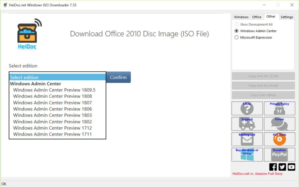 Windows et Office ISO Downloader Tool 8.08