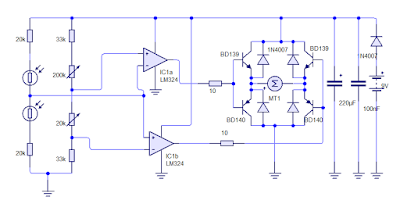 Dual Axis solar tracker without microcontroller