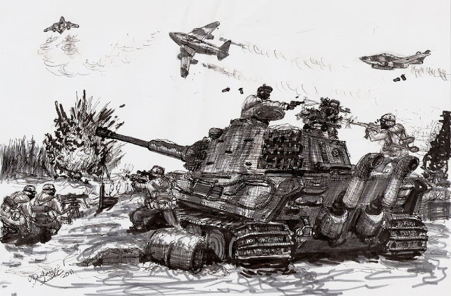 Astounding War Drawing