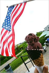 Helado cerca de Nubble Light en York, Maine