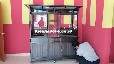 Pesanan Gerobak Aluminium Bakso Ibu Umi Cibinong