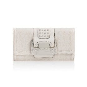 GUESS G-Shine Clutch - Ivory