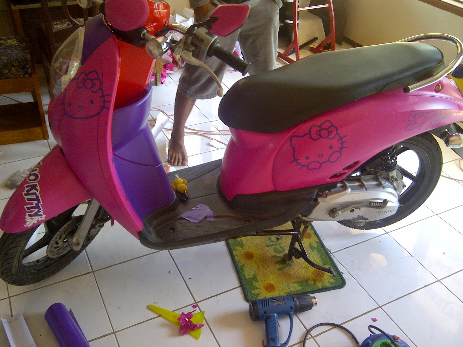 89 Modifikasi Scoopy Hello Kitty Kumpulan Modifikasi Motor Scoopy