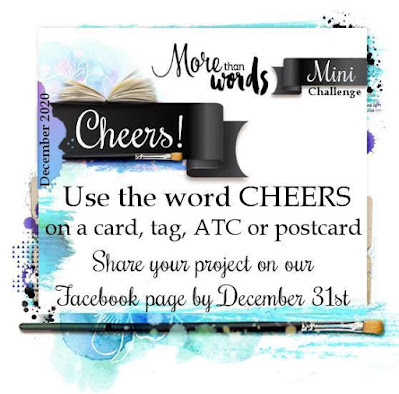 More Than Words Challenge December 2020 Mini Challenge CHEERS Mood Board