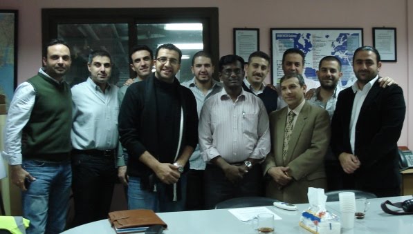 Dr Mohammady Halawa TUV Nord Paul Kaddissi Back Row LR Elie Saad