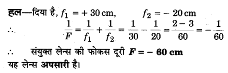 Solutions Class 12 भौतिकी विज्ञान-I Chapter-9 (किरण प्रकाशिकी एवं प्रकाशिक यंत्र)