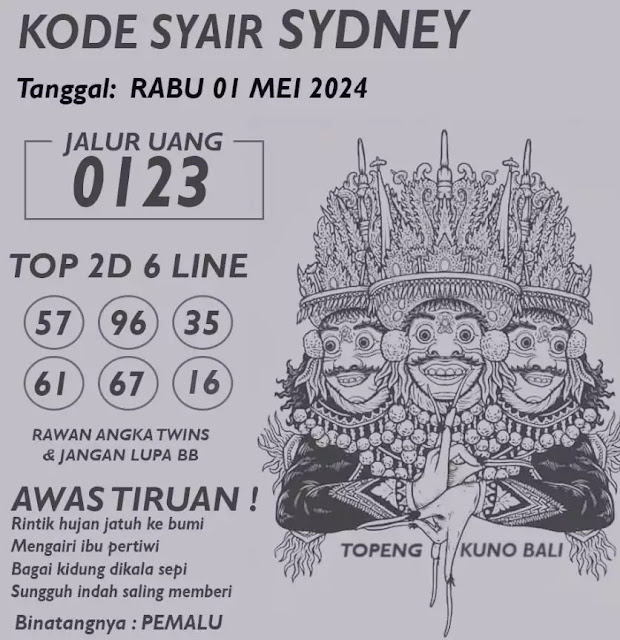 syair sydney oovin