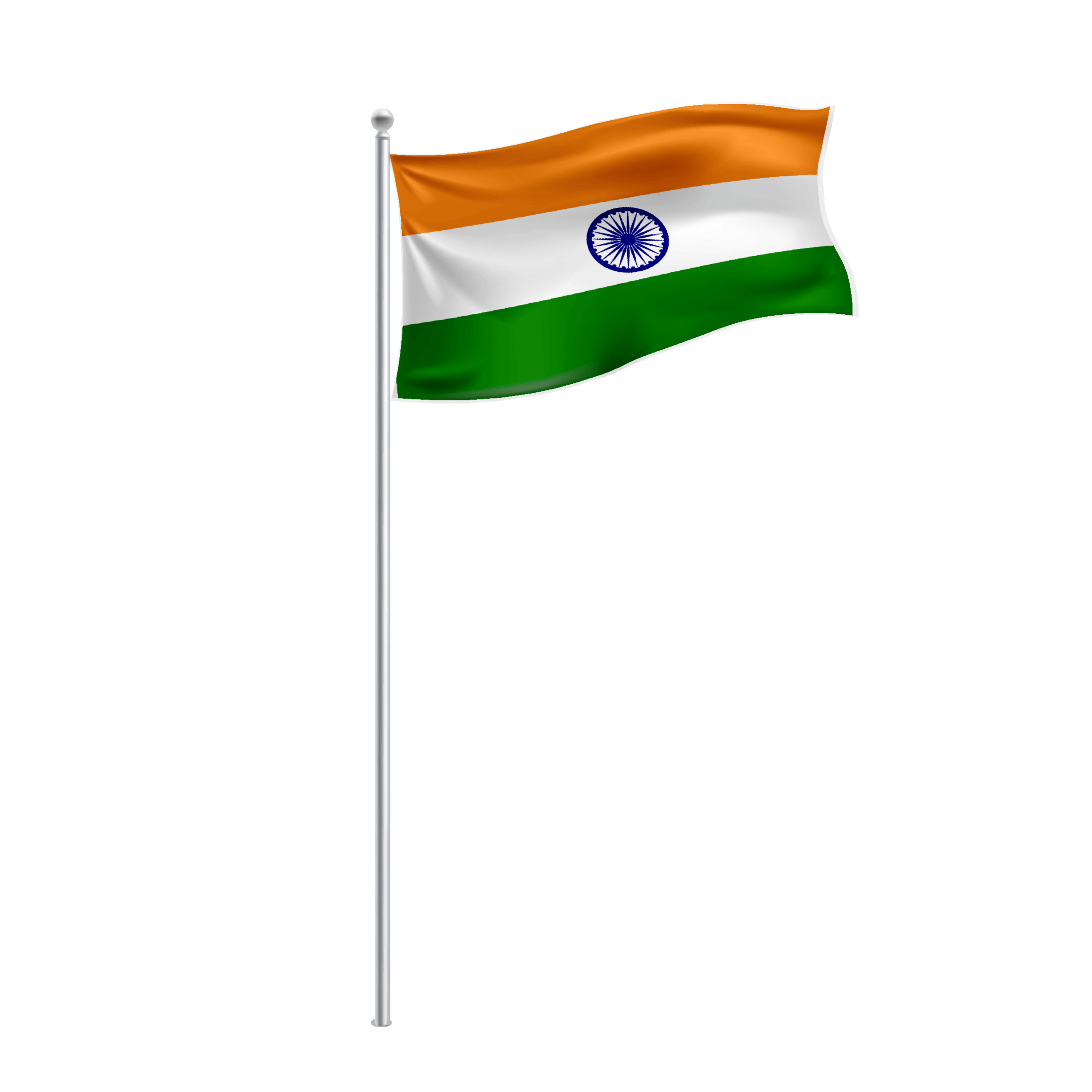 Indian flag png transparent vector