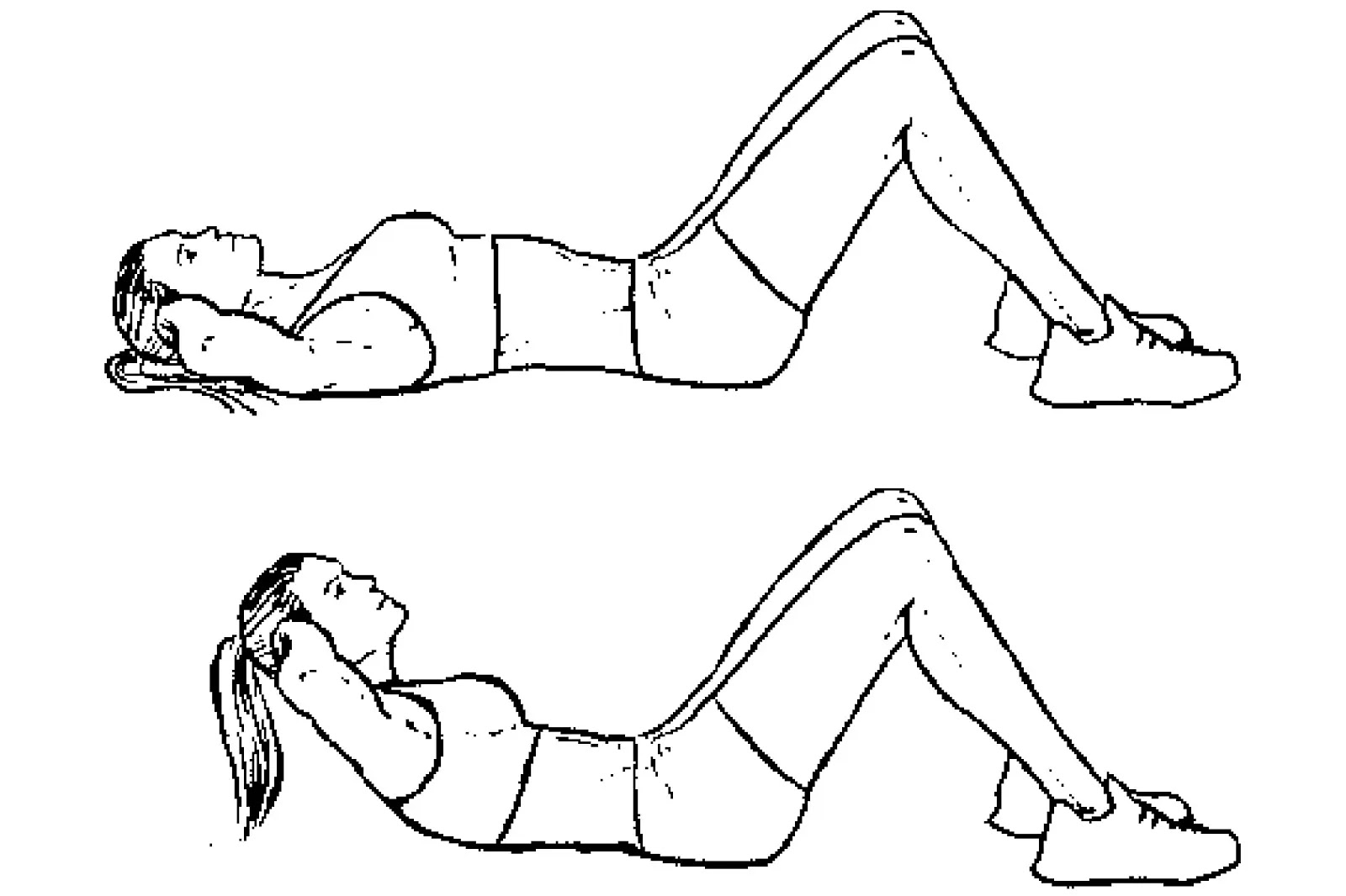 Sitting and lying exercise