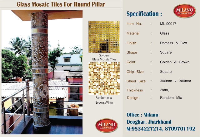 Glass mosaic tiles, glass tiles,round pillar tiles,square pillar designs kerela,square pillar design,square pillar designs,swimmimg pool blue tiles, tiles for round pillars in india