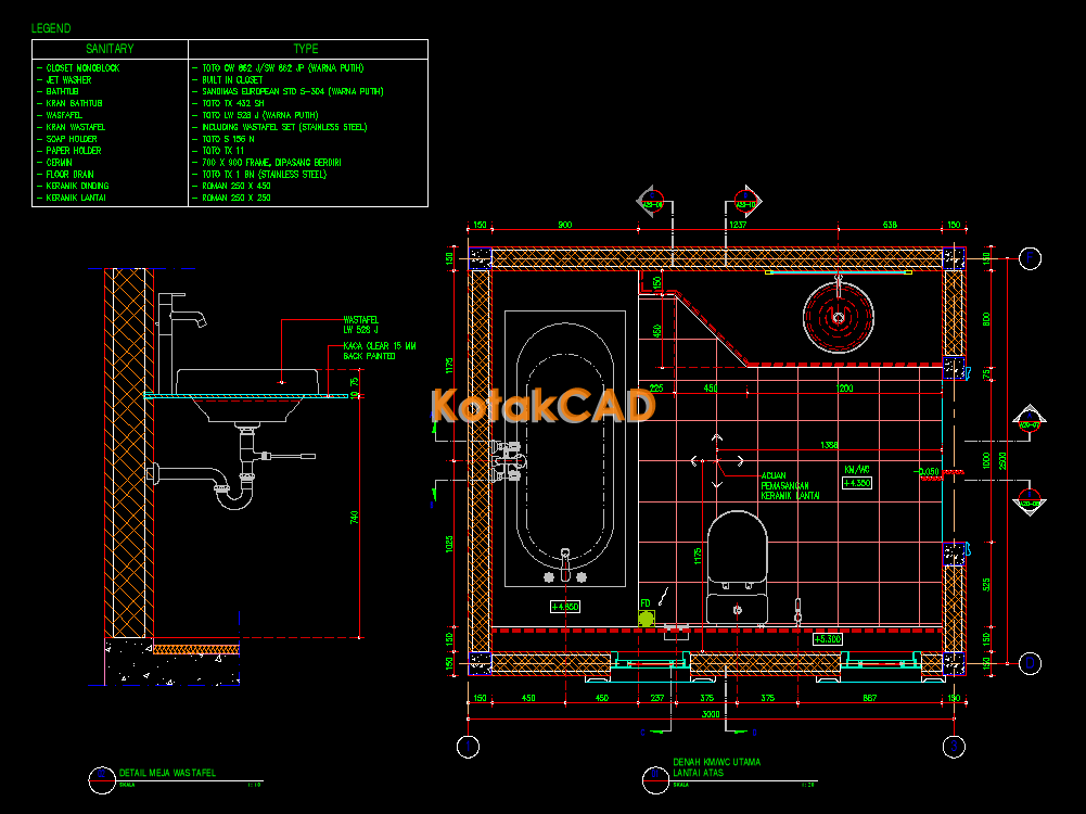  Detail  Kamar Mandi atau WC Jurnal Arsitektur