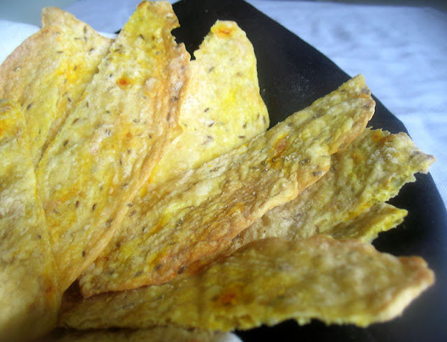 Saffron and Cumin Crackers