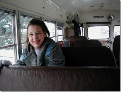 Taylor on the bus