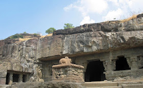 Nandi temple at Ellora