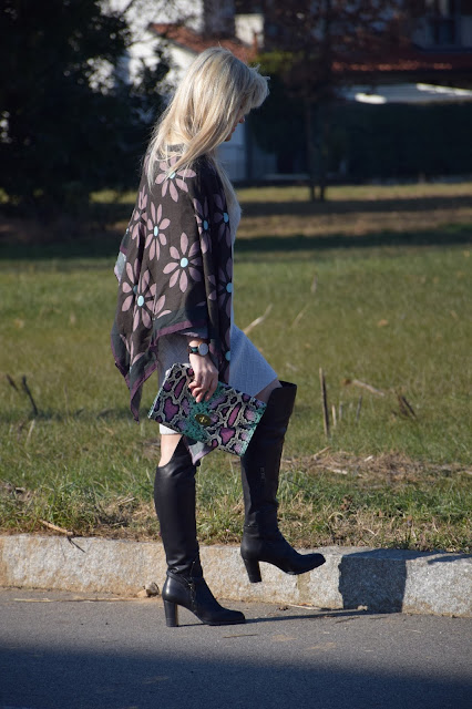 stivali al ginocchio danilo di lea come abbinare gli stivali al ginocchio abbinamenti stivali al ginocchio over the knee boots how to wear over the knee boots danilo di lea color block by felym fashion blogger italiane web influencer italiane blog di moda italiani