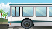 This oddly enough was just a bit challenging just because I had never . (bg bus stop with bus)