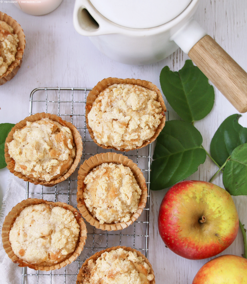 vegane Apfel-Streusel-Muffins