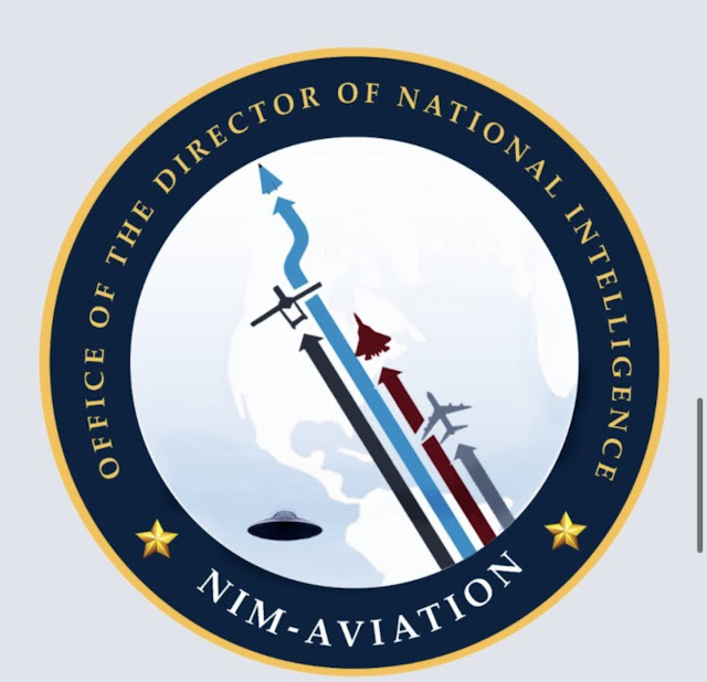 Here's a very real Flying Saucer on the National Intelligence Manager for Aviation NIM insignia.