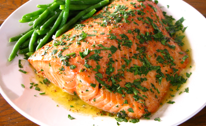 RESEPI SALMON GRILL LEMON BUTTER SAUCE ~ Baca Disini