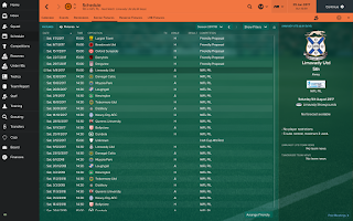 FM17 pre season friendlies