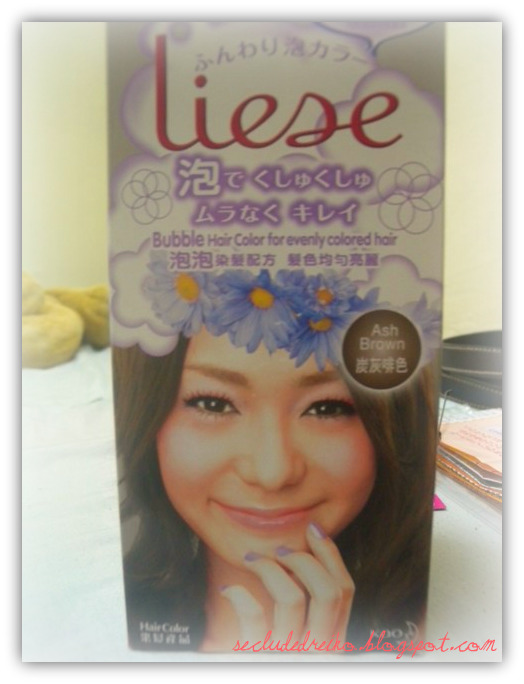 Liese bubble Hair Dye bought it from Sasa :). I got my Ash Brown colour, 