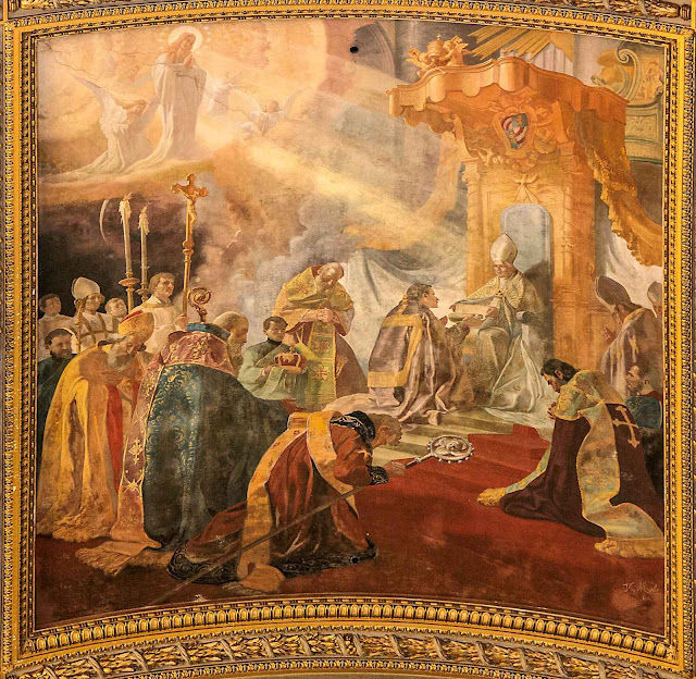 O Beato Pio IX proclama o dogma da Imaculada Conceição. Sant'Andrea della Valle. Roma