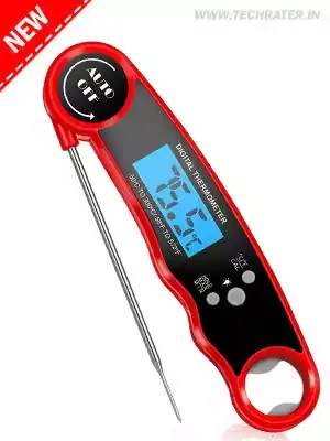 Red color digital thermometer device