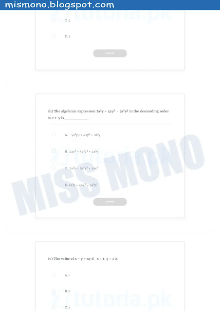 BISE Sindh Class 10 Notes of Maths Chapter- 4