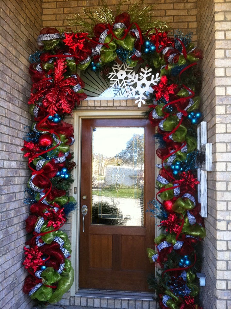 Christmas  Ideas  2013 Christmas  Front Door  Entry and Porch 