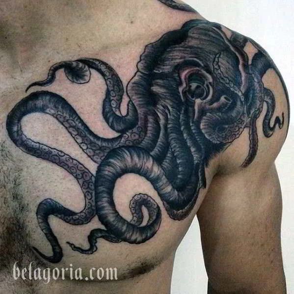 Foto de un tatuaje de Pulpo o Kraken