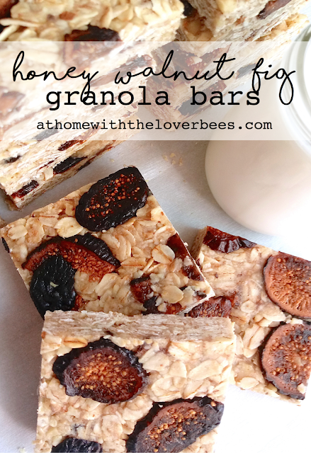 Honey, Walnut, and Fig Granola Bars Pin