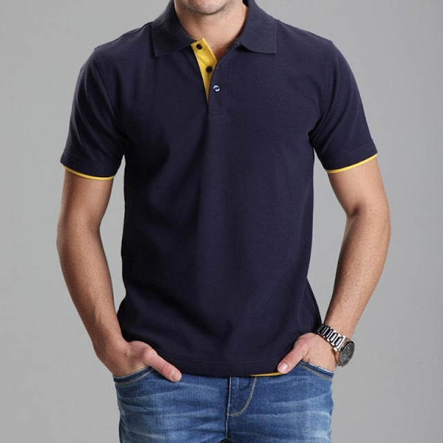 Men's Casual Solid Color Slim Fit Polo