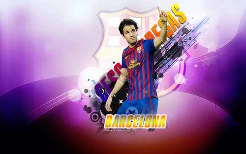 Cesc Fabregas at Barcelona wallpaper in the season 2011 2012