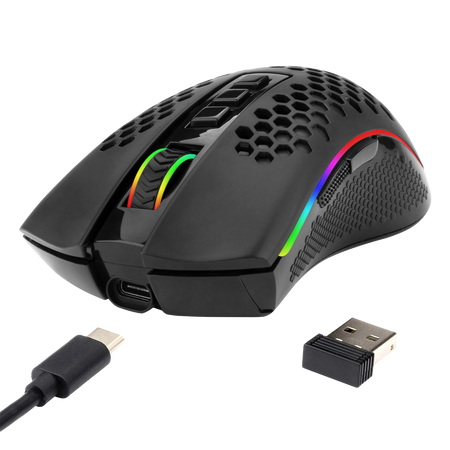 Redragon M808 Storm Light Weight RGB Wireless Gaming Mouse Review
