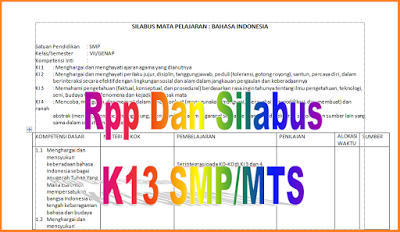 silabus k13 SMP Revisi 2016/2017