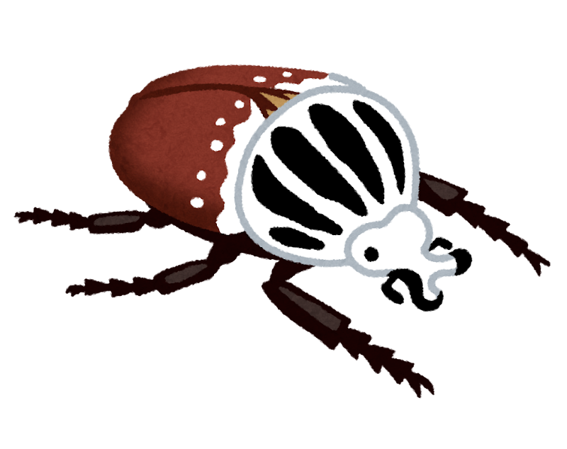 ゴライアスオオツノハナムグリのイラスト かわいいフリー素材集 いらすとや