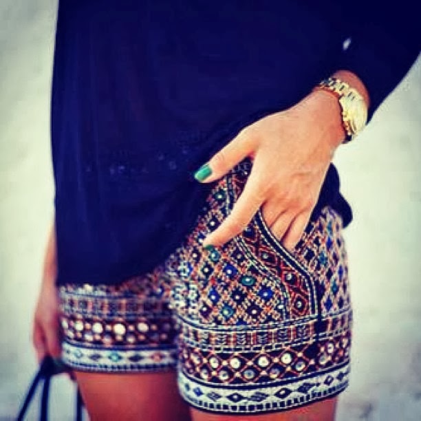 Beautiful  Embroided Shorts