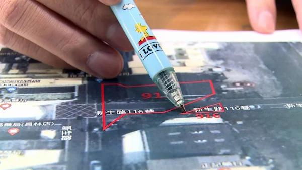 ▲除新生段913地號地主已與員林市公所簽訂續租維持道路使用外，而目前新生段916地號土地地主恐有多方考量，迄今仍不願續租予市公所。（記者林明佑翻攝）