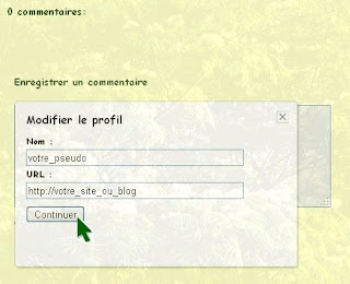 Pour poster un commentaire sous Blogger