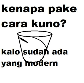 DP bbm Kenapa pake cara kuno?kalo sudah ada yang modern