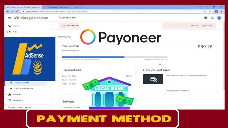 How to Receive Google AdSense Payments Through Payoneer