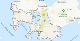 Map of Batangas