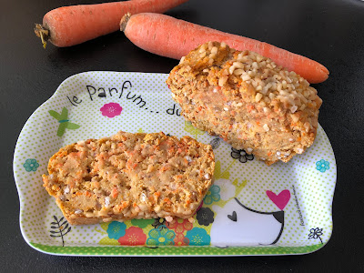 Breadcake à la carotte et aux graines de sarrazin  (avec la Super'Farine Orange carotte-courge GreendOz')