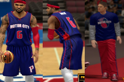 NBA 2K13 Detroit Pistons Alternate Jersey Update