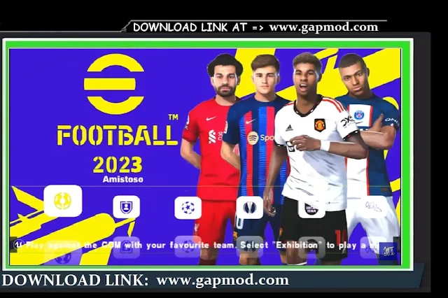 PES PPSSPP 2023 ISO TM Arts Mod eFootball Latest Transfer And New Kits Best Graphics HD