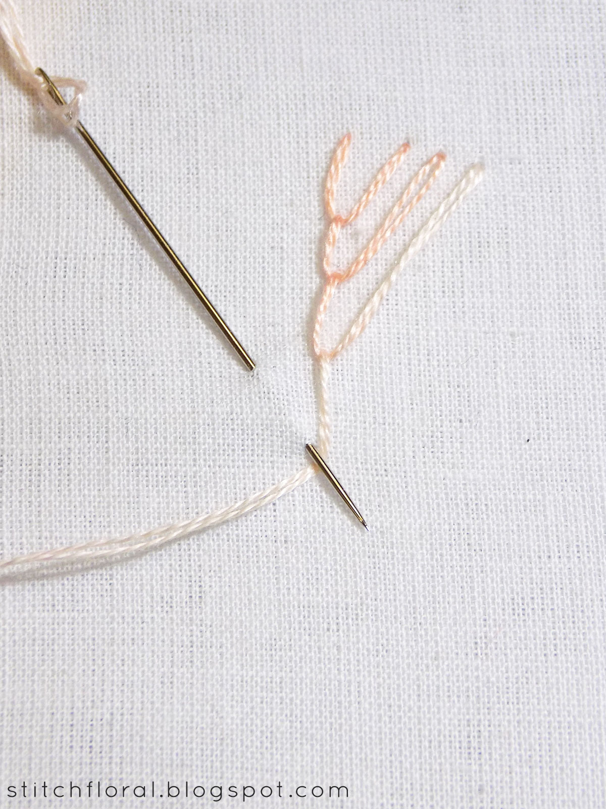 Feather stitch variations - Stitch Floral