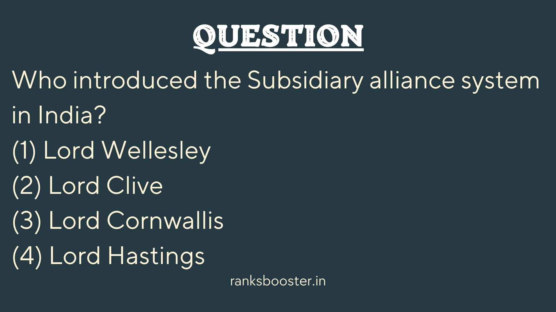 Who introduced the Subsidiary alliance system in India?